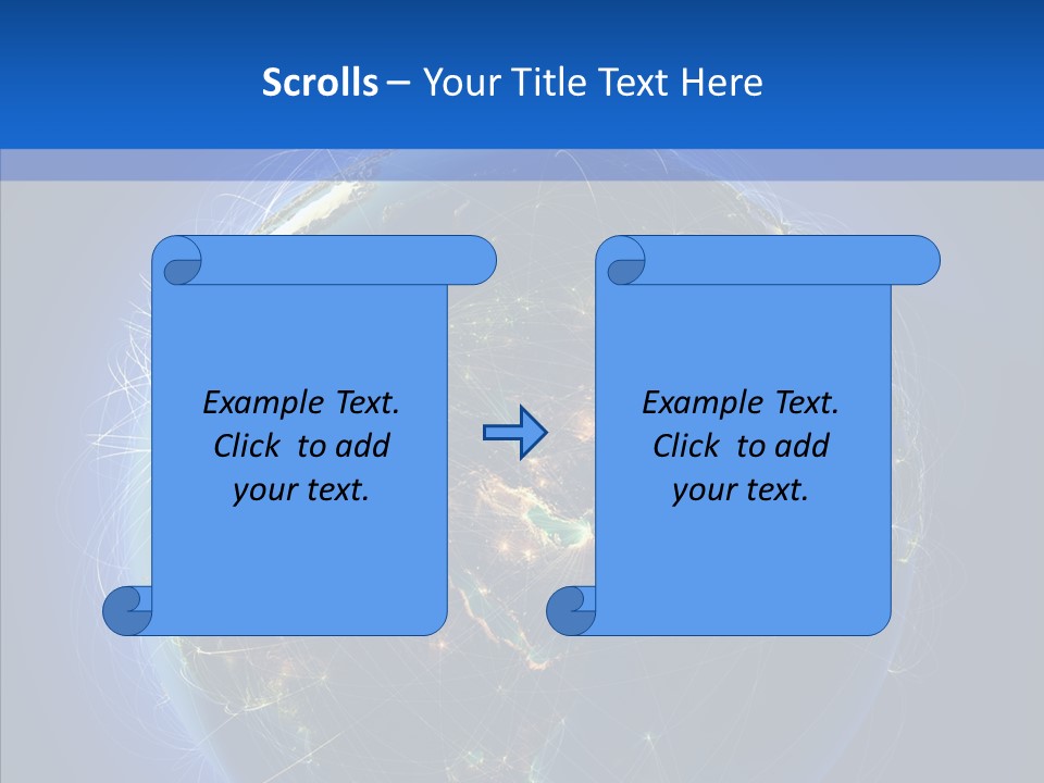 Transfer Continent Aircraft PowerPoint Template
