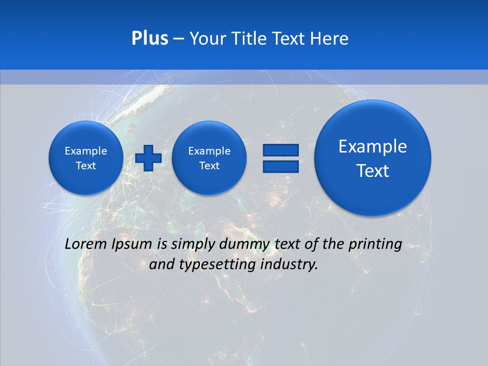 Transfer Continent Aircraft PowerPoint Template
