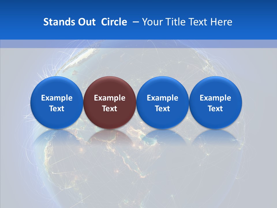 Transfer Continent Aircraft PowerPoint Template