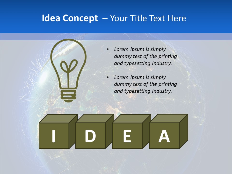 Transfer Continent Aircraft PowerPoint Template