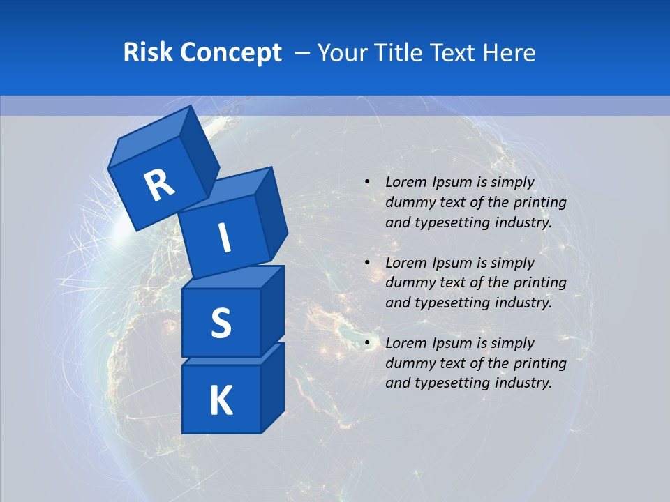 Transfer Continent Aircraft PowerPoint Template