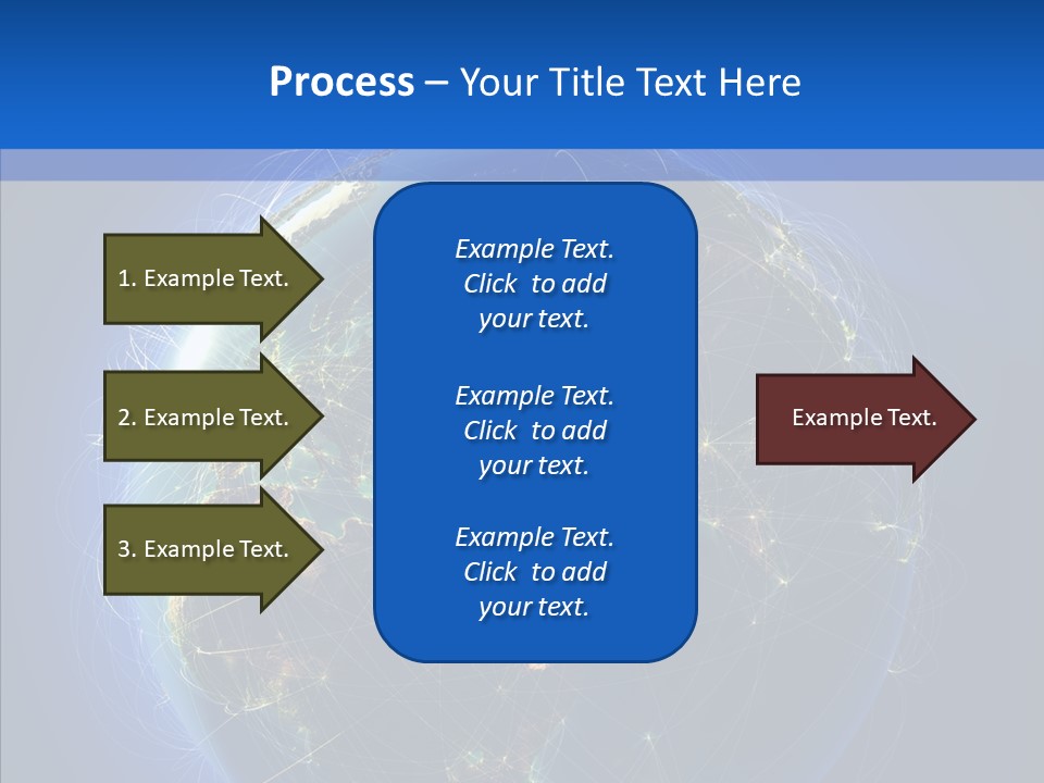 Transfer Continent Aircraft PowerPoint Template