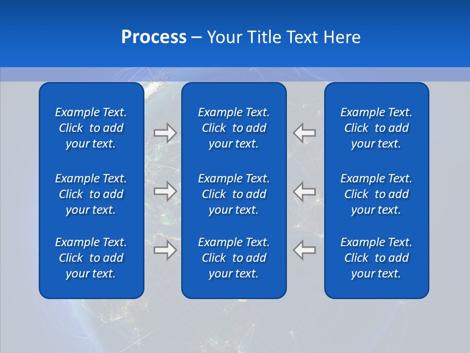 Transfer Continent Aircraft PowerPoint Template