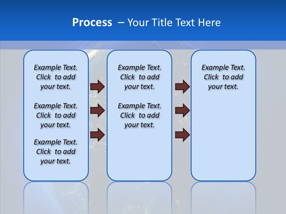 Transfer Continent Aircraft PowerPoint Template
