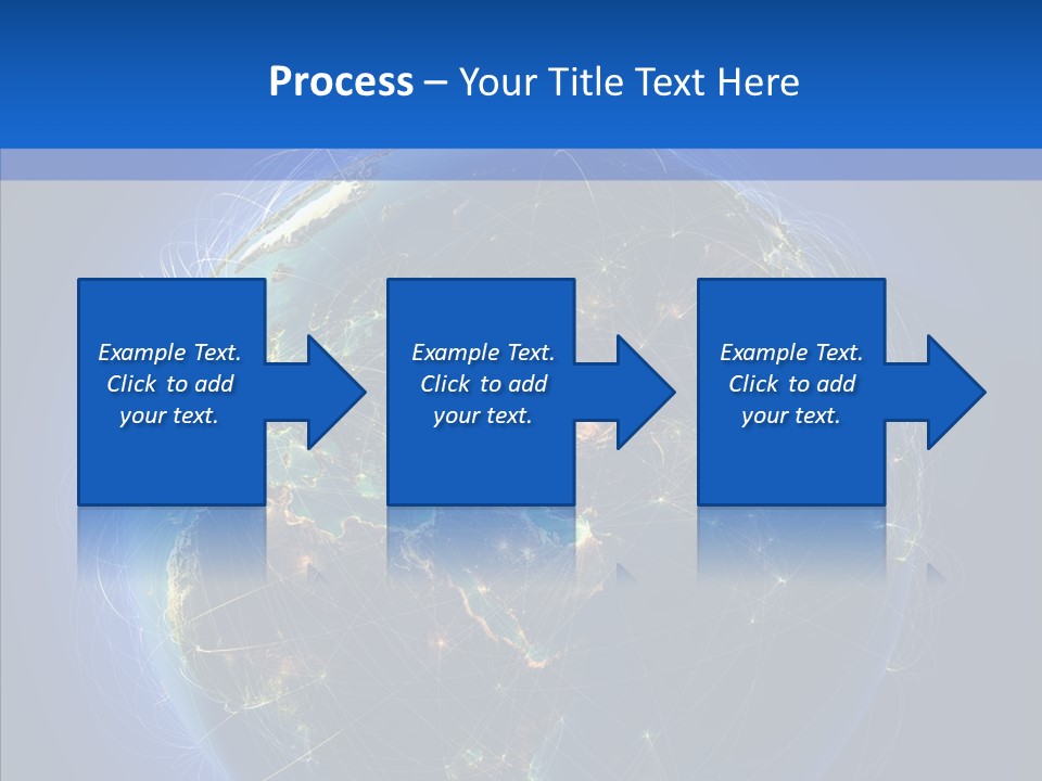 Transfer Continent Aircraft PowerPoint Template