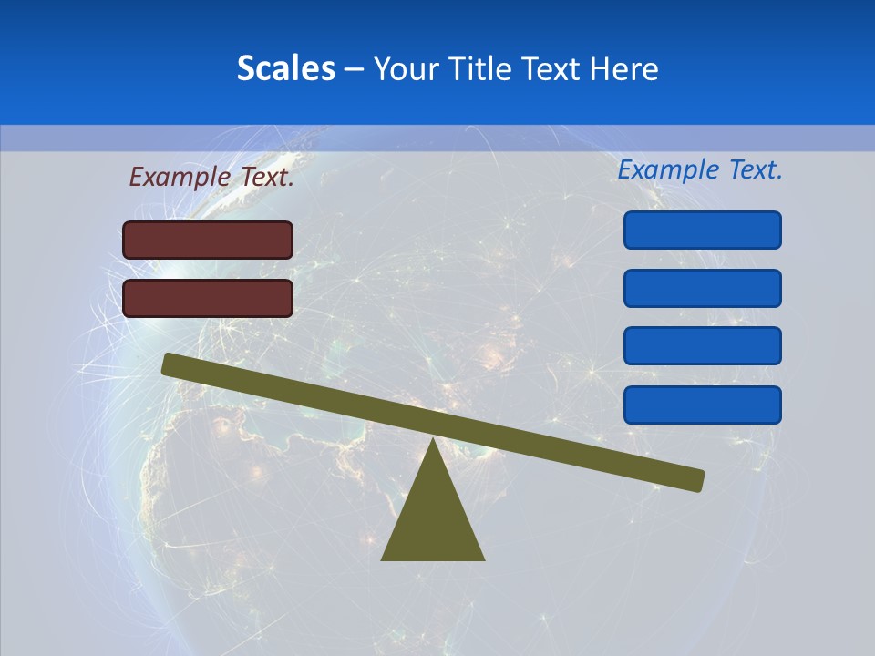Transfer Continent Aircraft PowerPoint Template