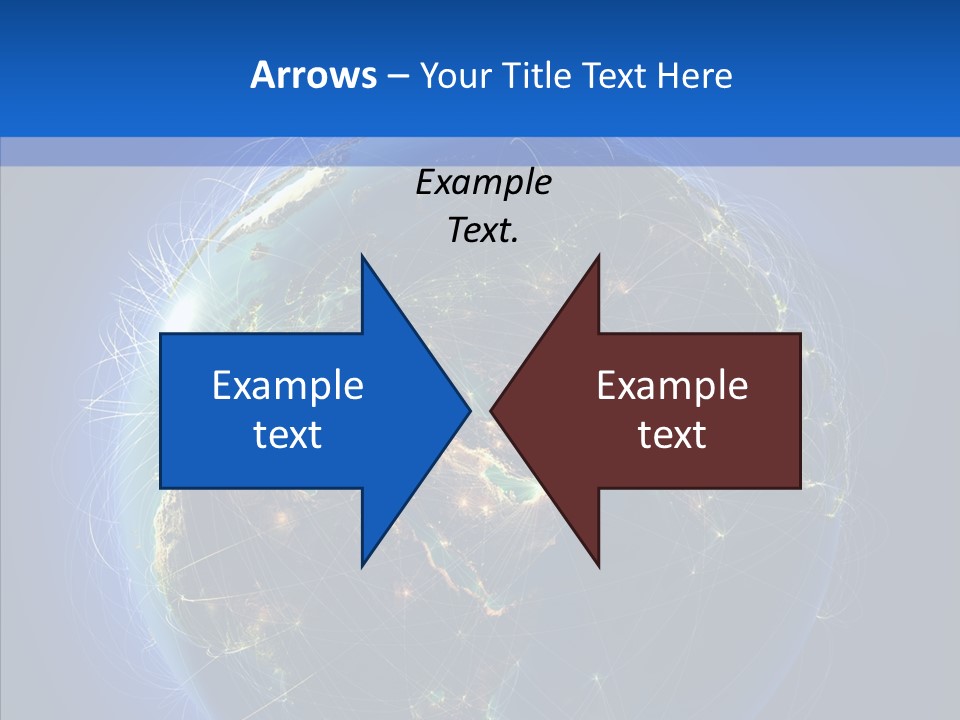 Transfer Continent Aircraft PowerPoint Template
