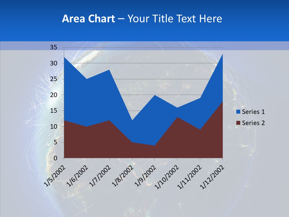 Transfer Continent Aircraft PowerPoint Template