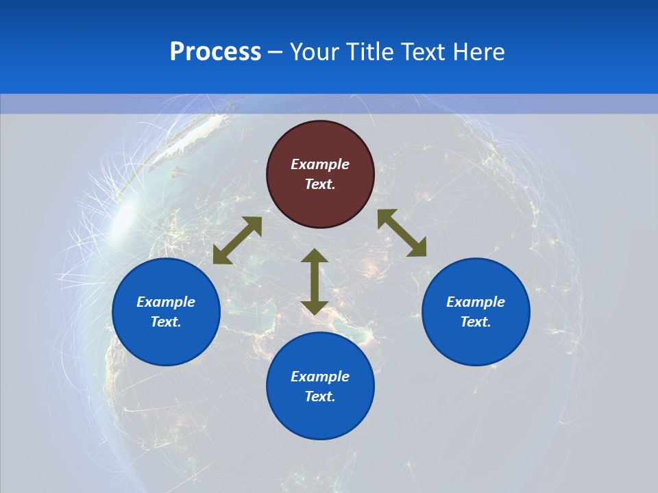 Transfer Continent Aircraft PowerPoint Template