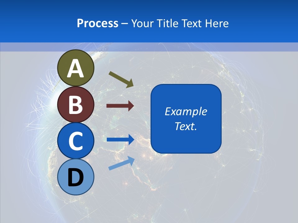 Transfer Continent Aircraft PowerPoint Template