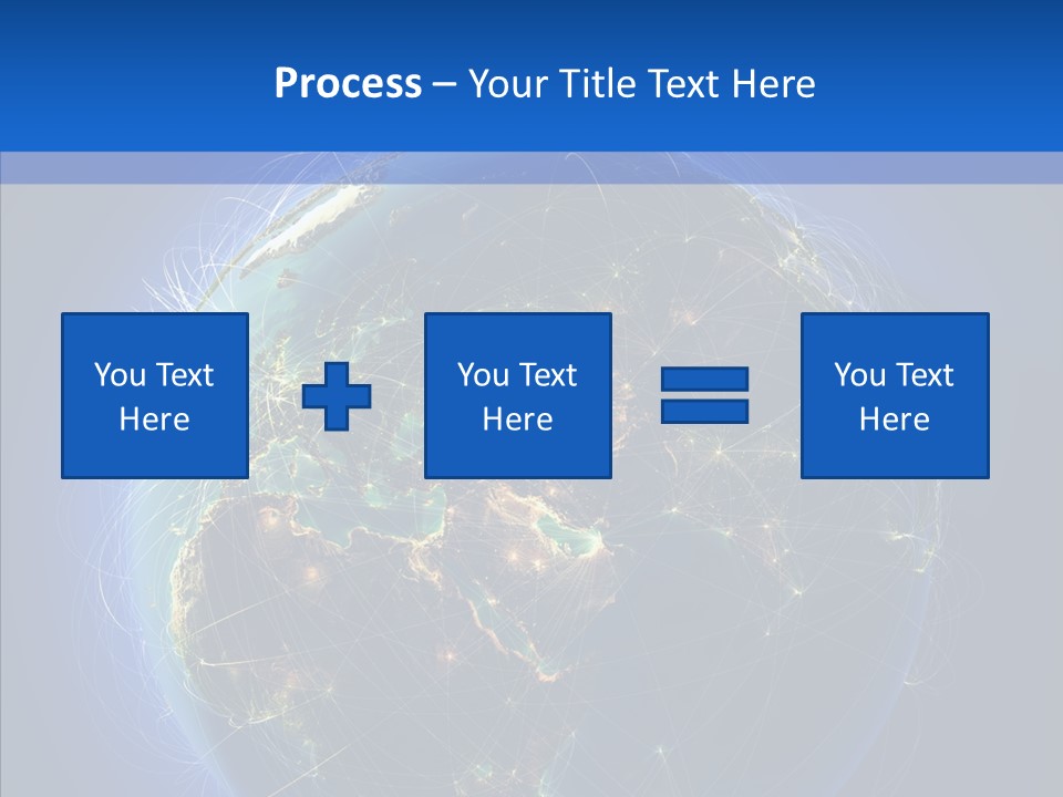 Transfer Continent Aircraft PowerPoint Template