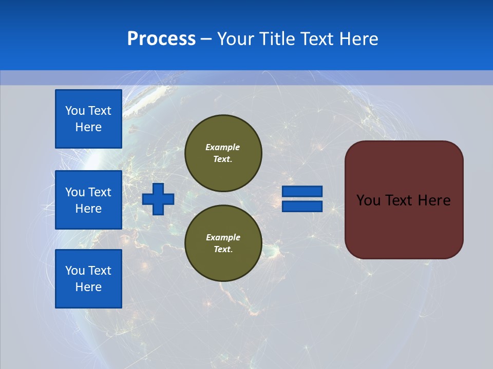 Transfer Continent Aircraft PowerPoint Template