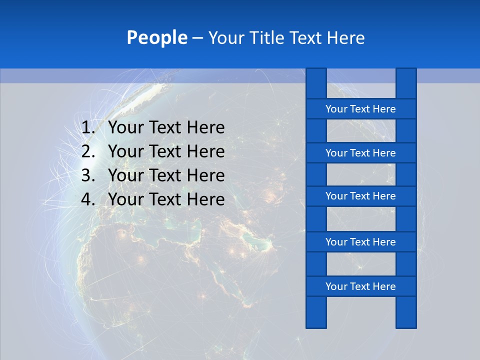 Transfer Continent Aircraft PowerPoint Template