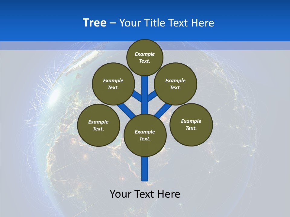 Transfer Continent Aircraft PowerPoint Template