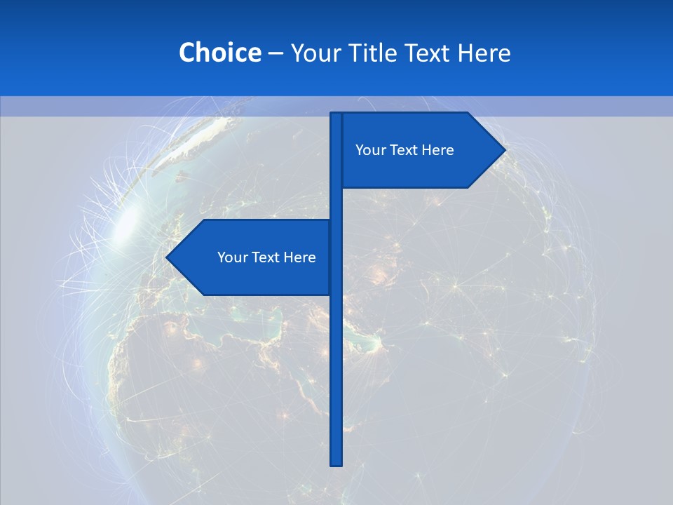 Transfer Continent Aircraft PowerPoint Template