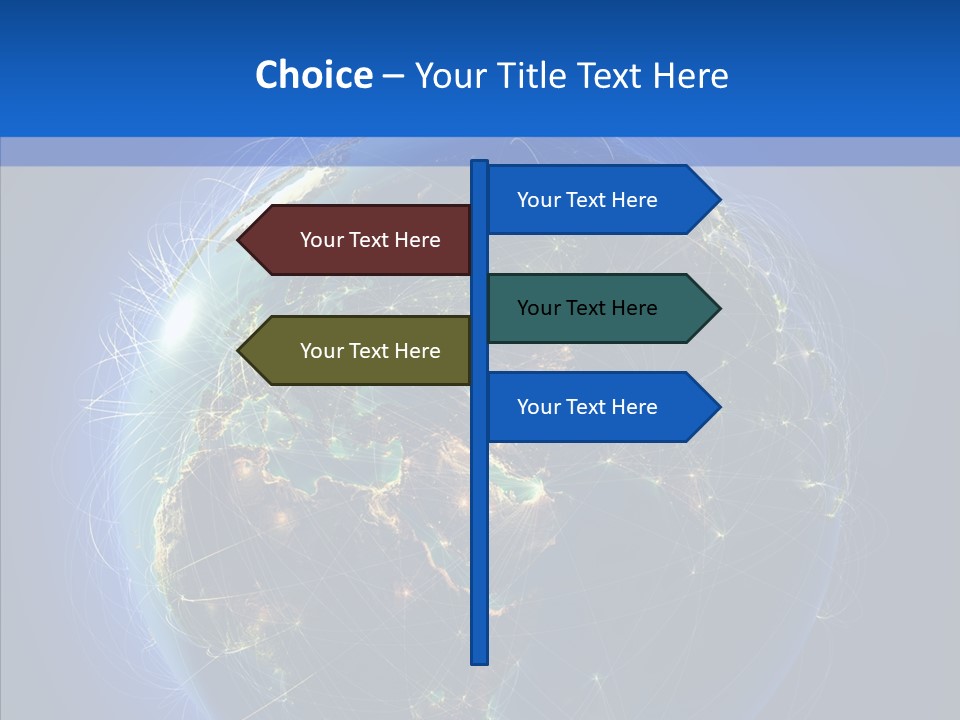 Transfer Continent Aircraft PowerPoint Template