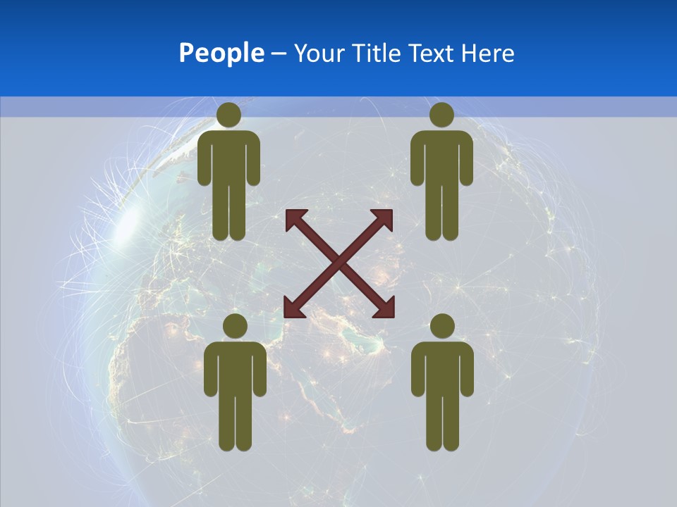 Transfer Continent Aircraft PowerPoint Template