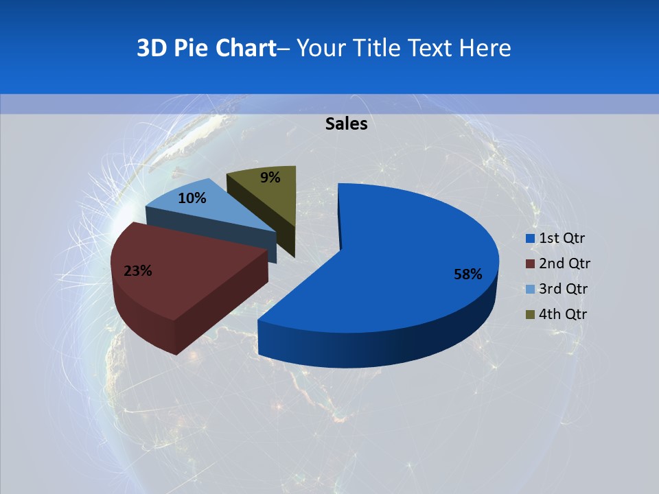 Transfer Continent Aircraft PowerPoint Template