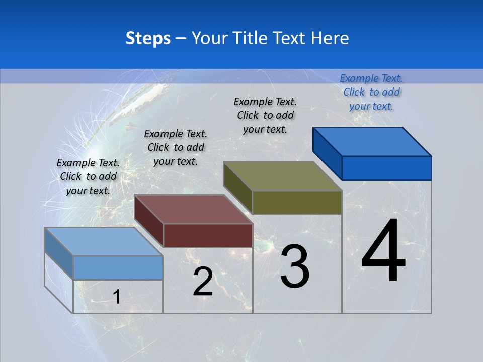 Transfer Continent Aircraft PowerPoint Template
