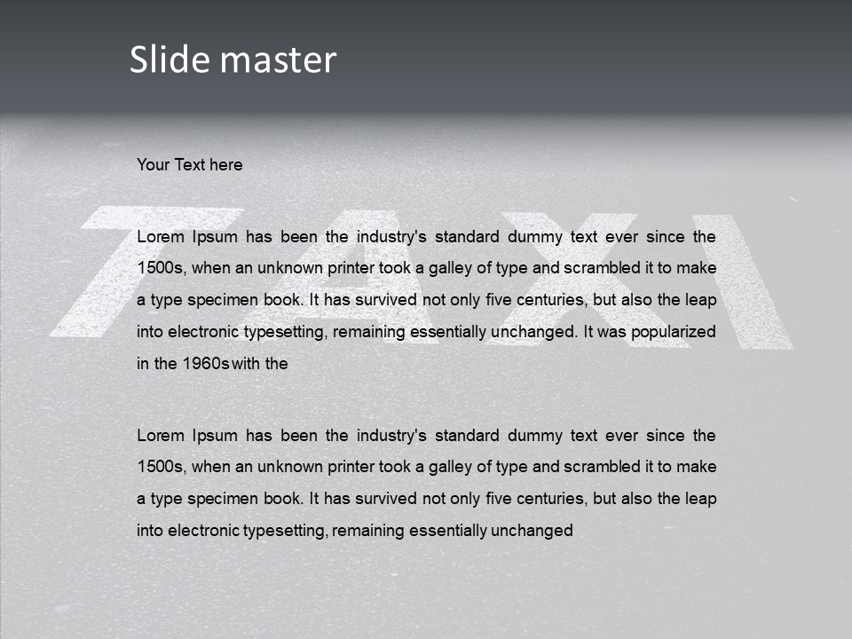 Street Service Idea PowerPoint Template