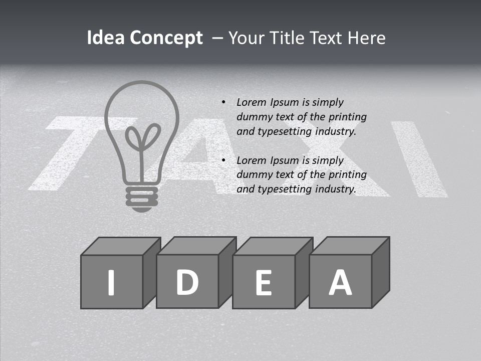 Street Service Idea PowerPoint Template