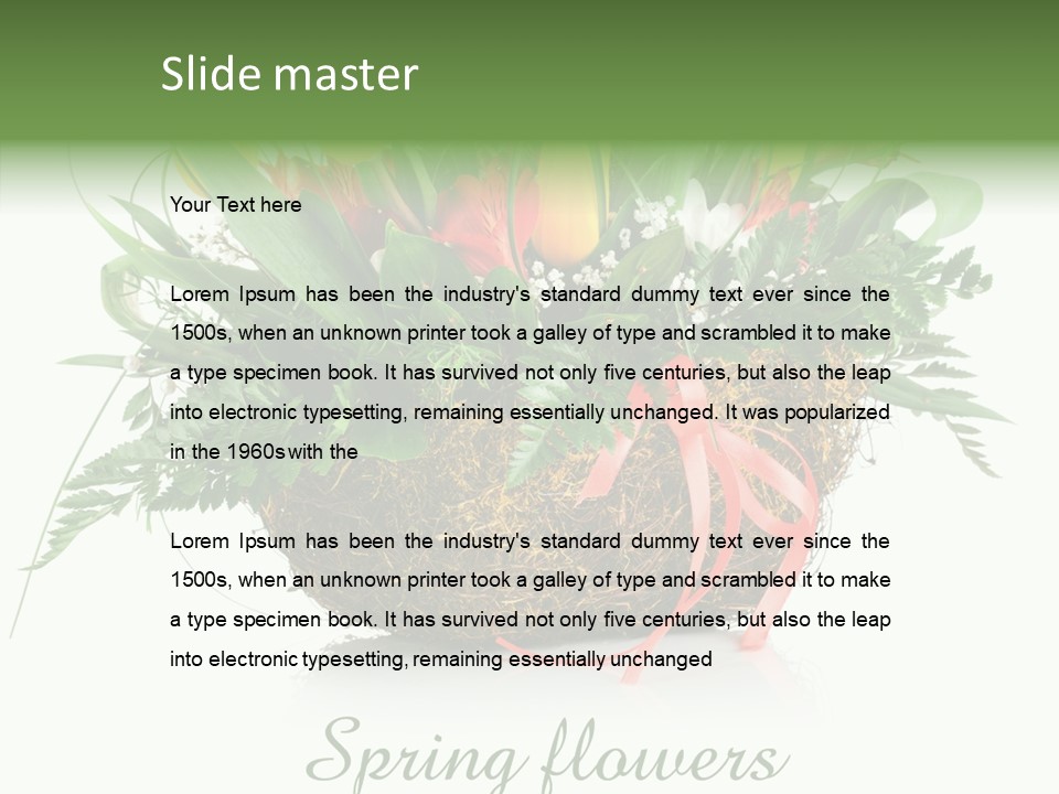 Nature Bright Petal PowerPoint Template