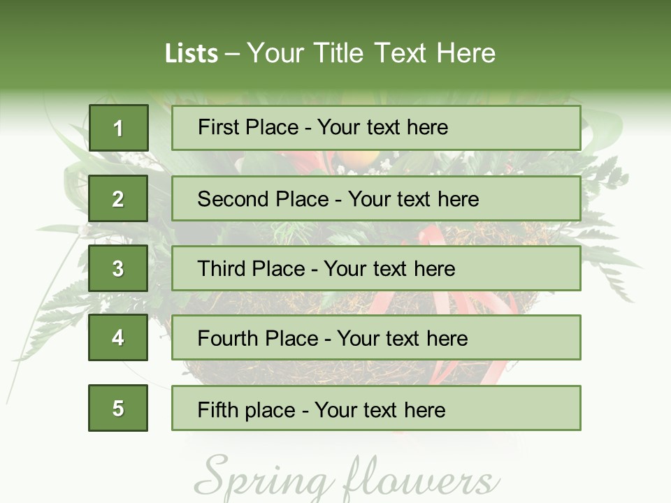 Nature Bright Petal PowerPoint Template