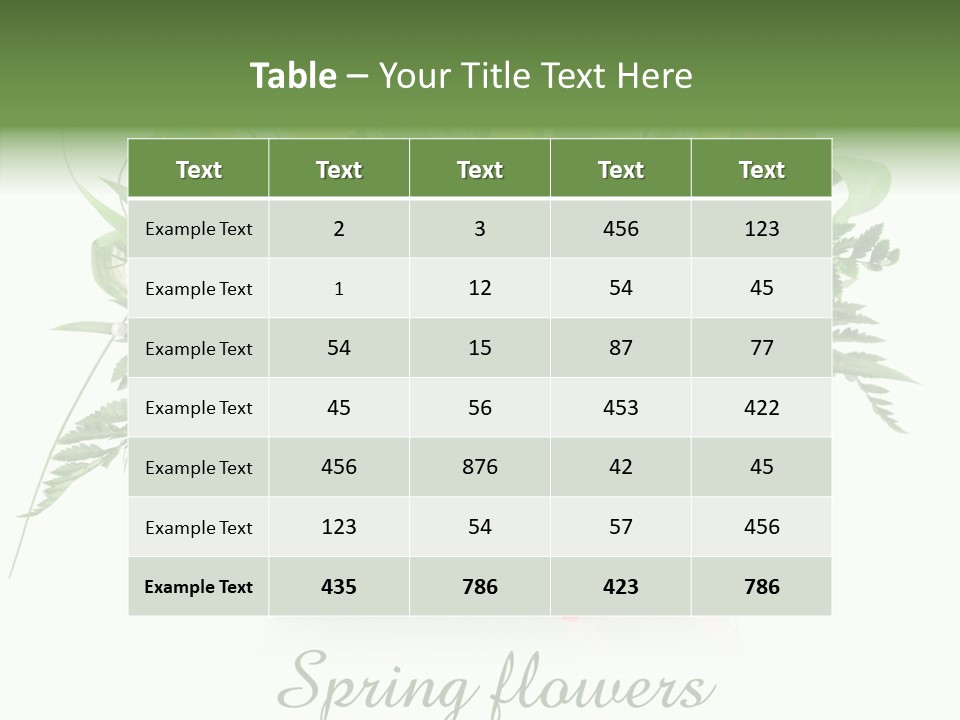 Nature Bright Petal PowerPoint Template