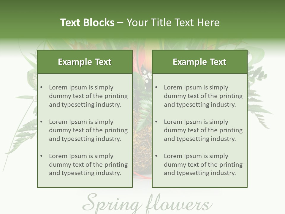 Nature Bright Petal PowerPoint Template