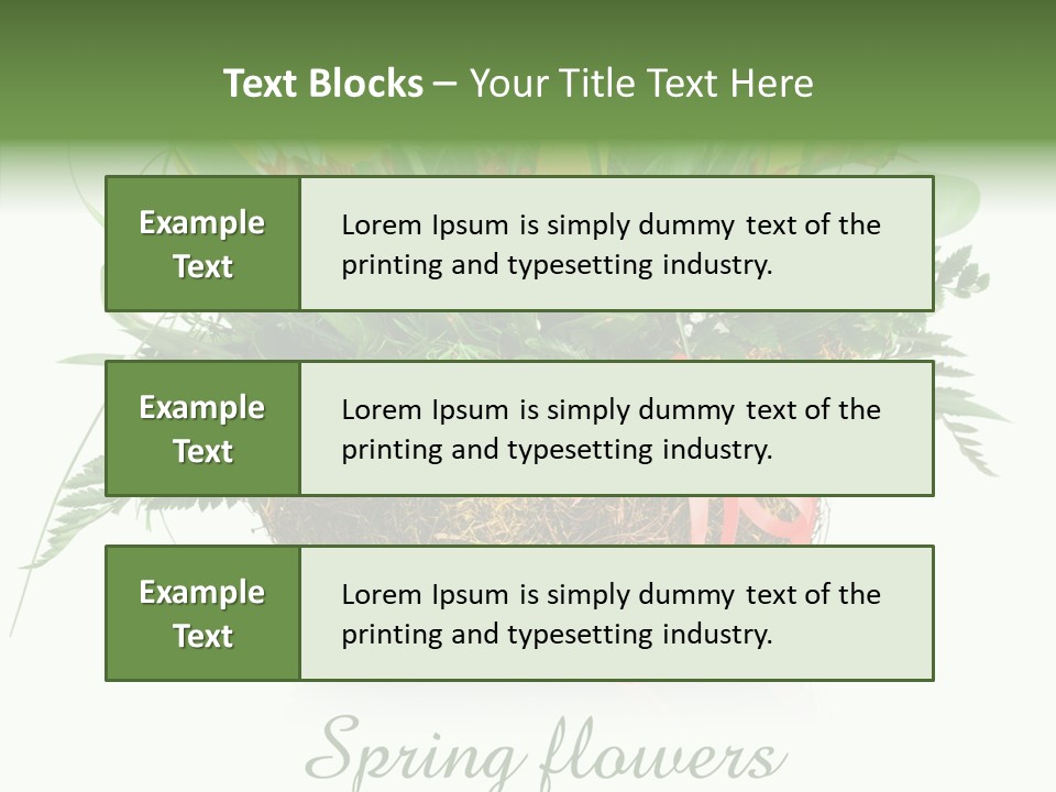 Nature Bright Petal PowerPoint Template