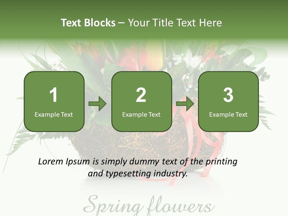 Nature Bright Petal PowerPoint Template