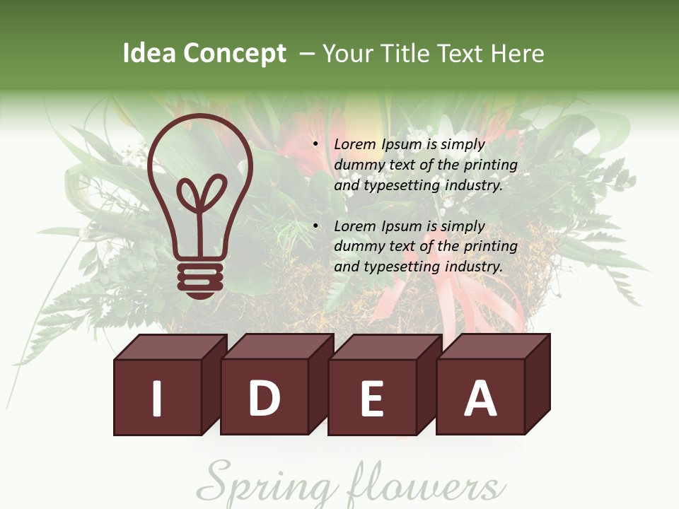 Nature Bright Petal PowerPoint Template
