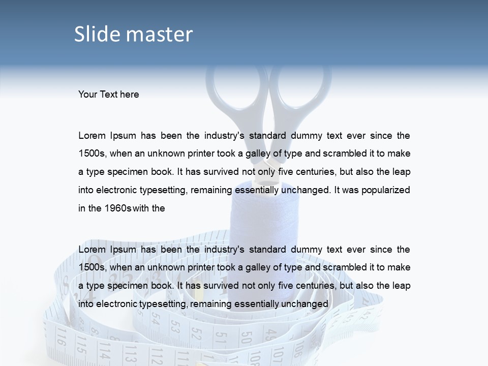 Stitch Design Knitting PowerPoint Template