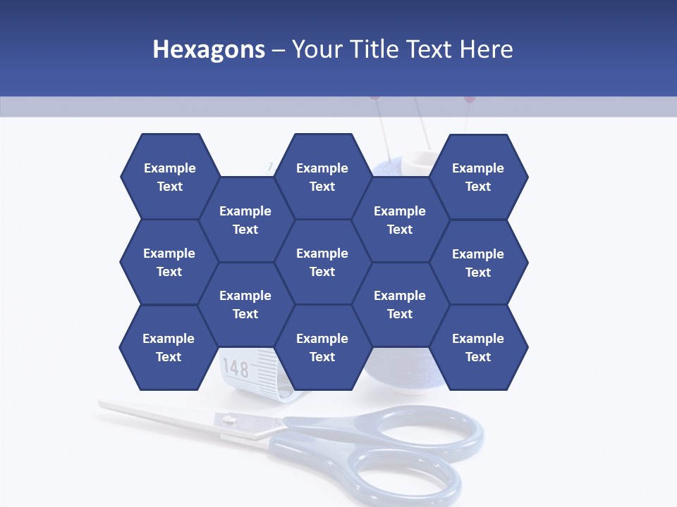 Scissors Button Material PowerPoint Template