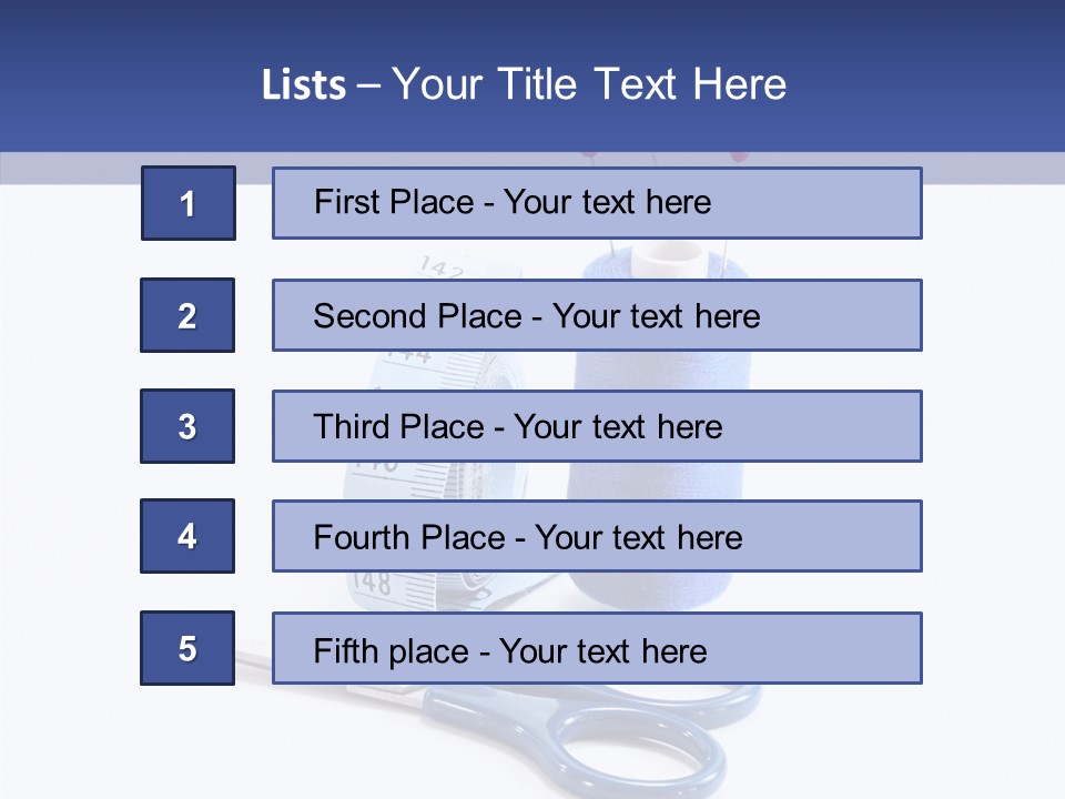 Scissors Button Material PowerPoint Template