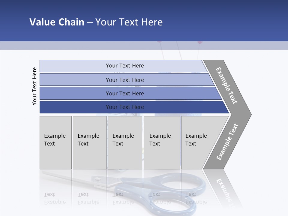 Scissors Button Material PowerPoint Template