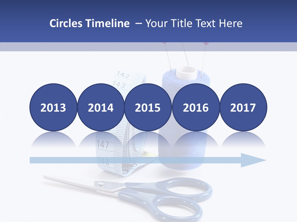 Scissors Button Material PowerPoint Template
