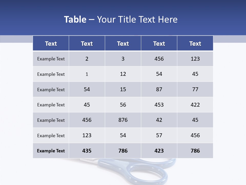 Scissors Button Material PowerPoint Template
