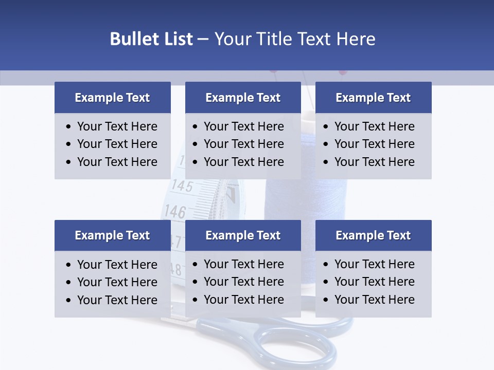 Scissors Button Material PowerPoint Template