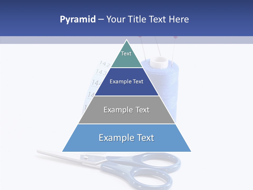 Scissors Button Material PowerPoint Template