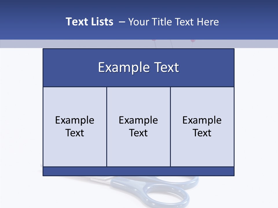 Scissors Button Material PowerPoint Template