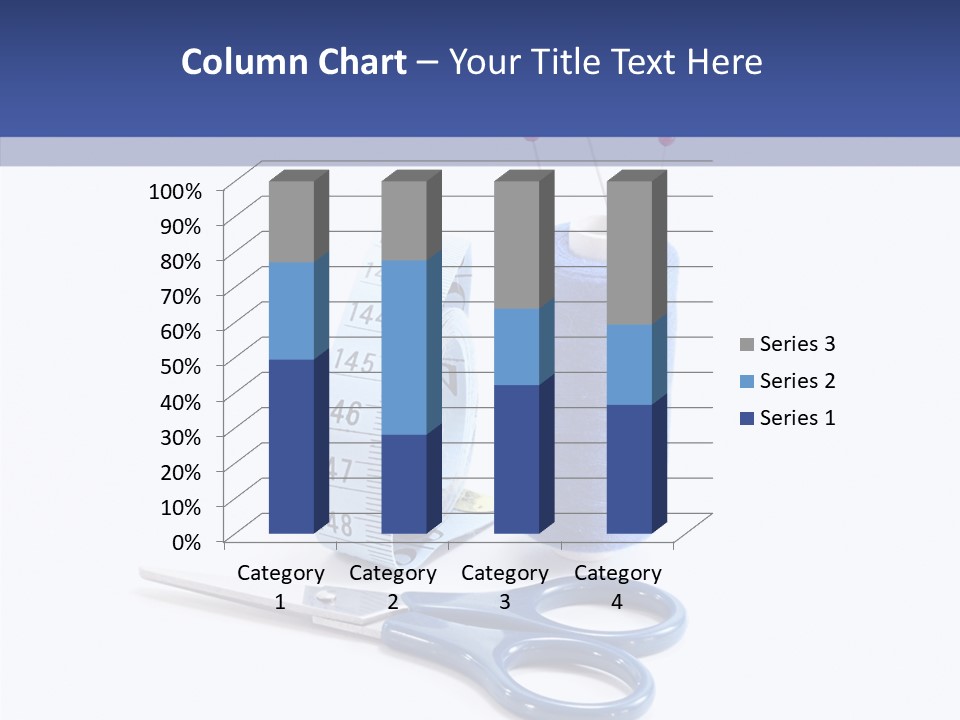 Scissors Button Material PowerPoint Template
