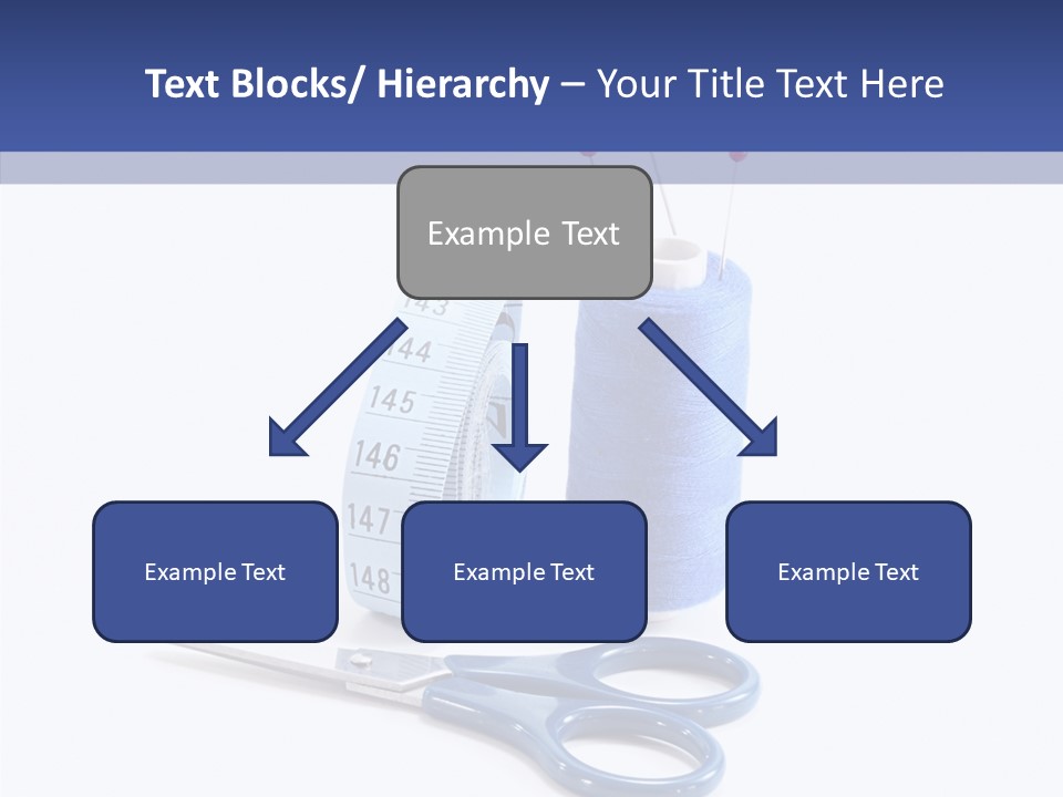 Scissors Button Material PowerPoint Template