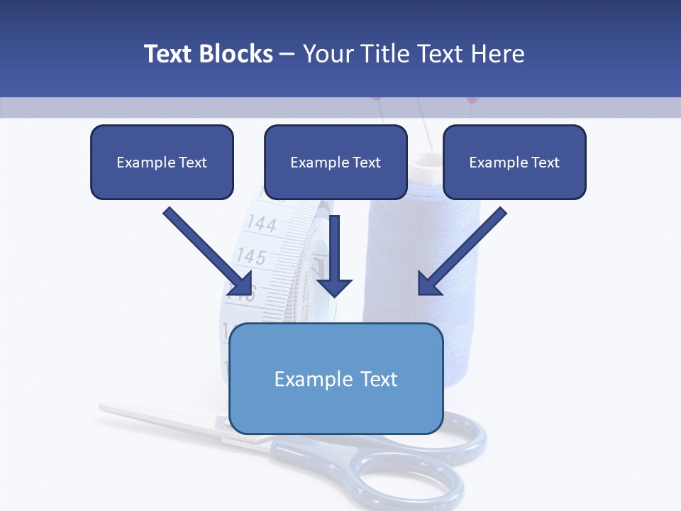 Scissors Button Material PowerPoint Template