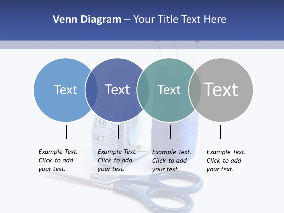 Scissors Button Material PowerPoint Template
