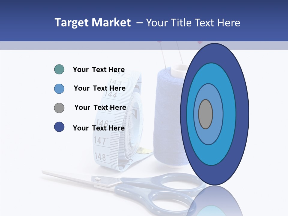Scissors Button Material PowerPoint Template