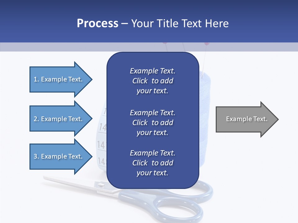 Scissors Button Material PowerPoint Template