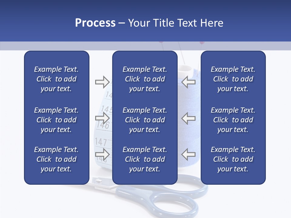 Scissors Button Material PowerPoint Template