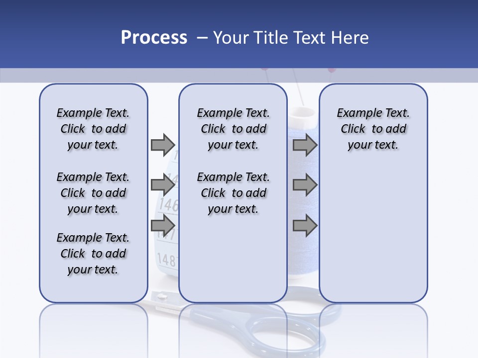Scissors Button Material PowerPoint Template