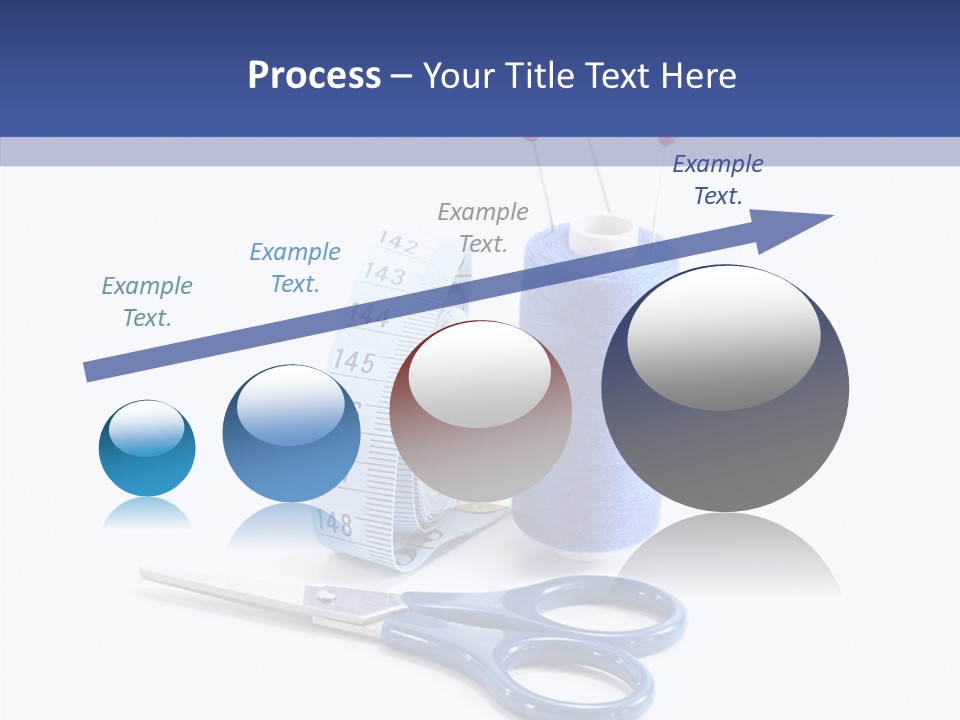 Scissors Button Material PowerPoint Template